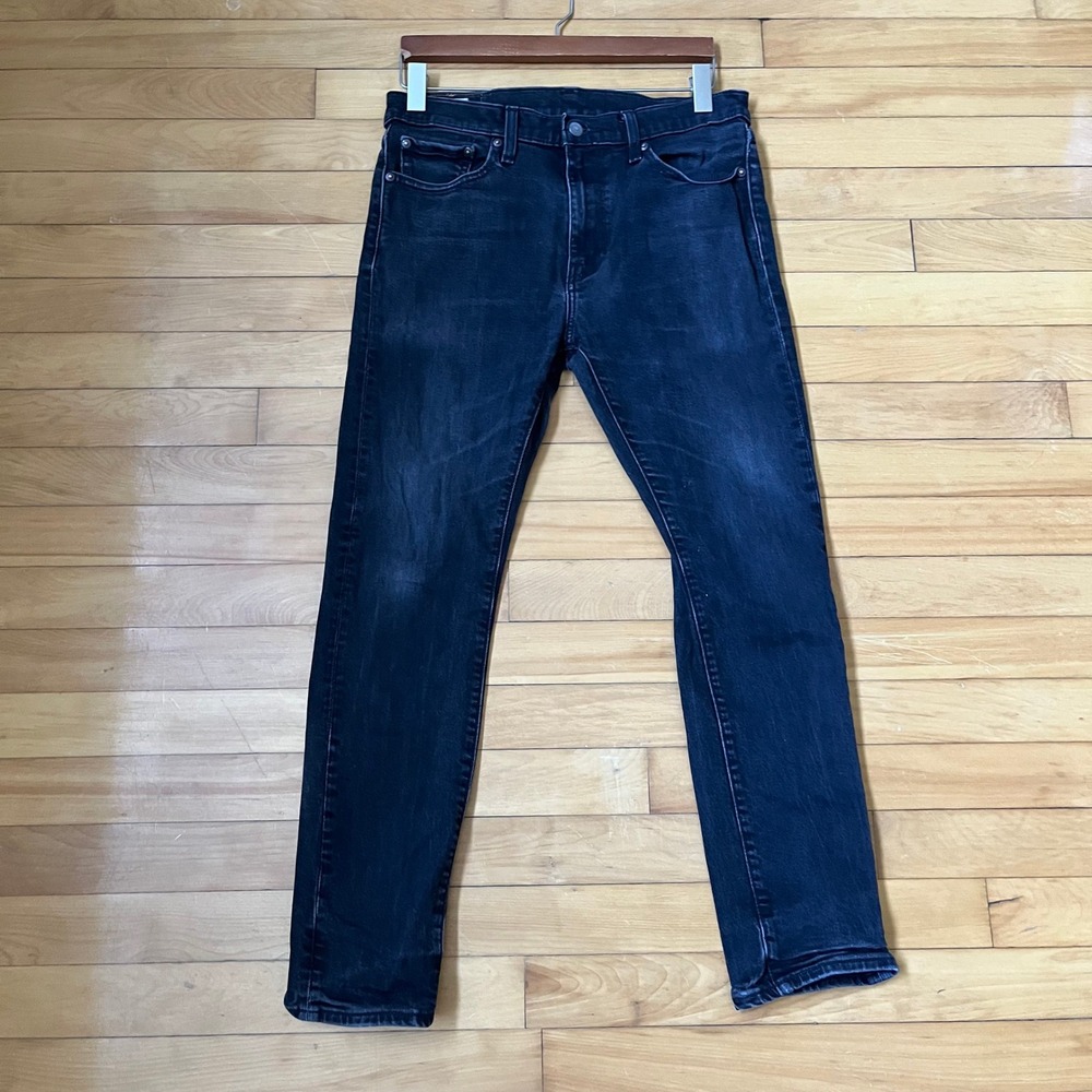 Levis 511 Slim Fit Jeans Mens 33x30 Faded Black Denim Pants